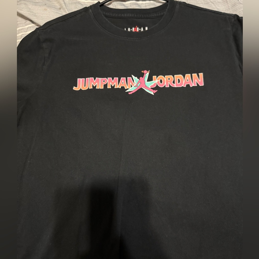 Jordan Men's Black Graphic T-Shirt